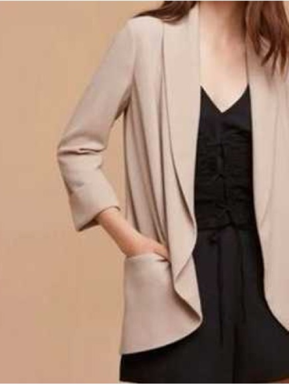 Aritzia Wilred Chevalier Jacket 8 - now North Blazer - in Root (Tan Brown Khaki)
